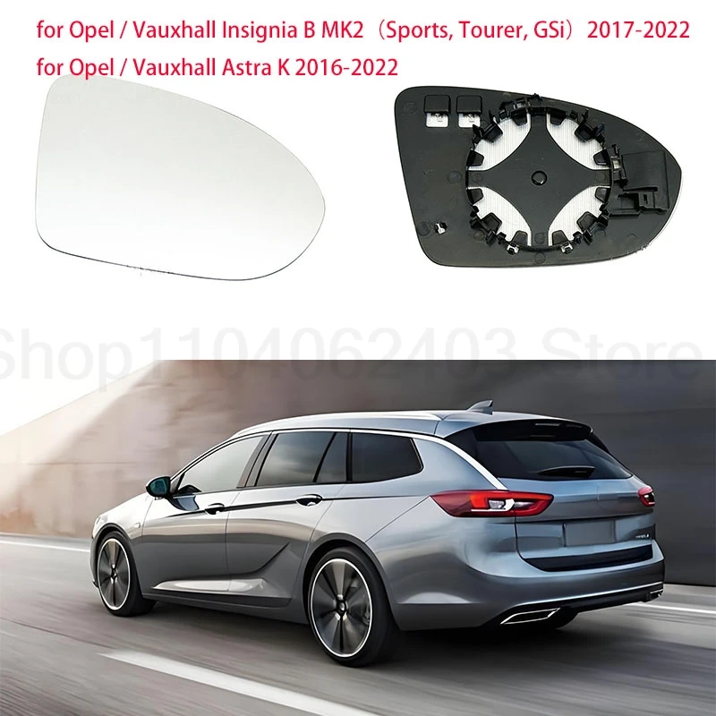 pre Opel/Vauxhall Insignia B Mk2 | Astra K Reverzné zrkadlá (biele a modré) ľavé a pravé kúrenie sklenené príslušenstvo